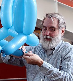 Ballon model of a carbon nanotube