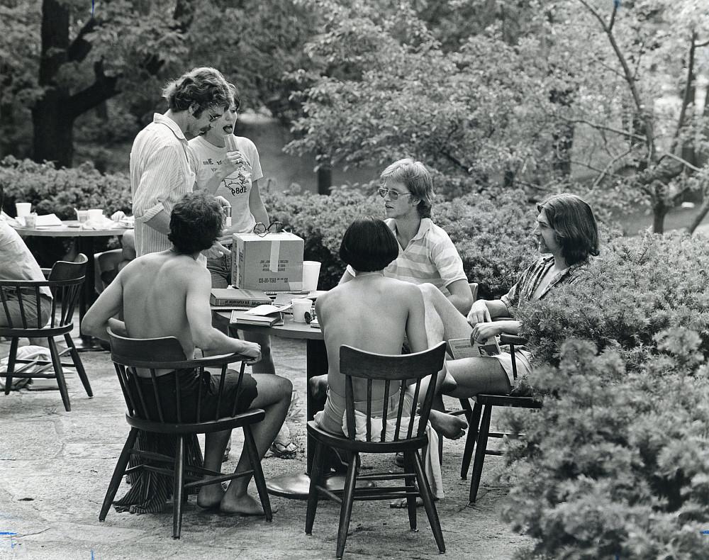 On the Smith terrace, 1977.