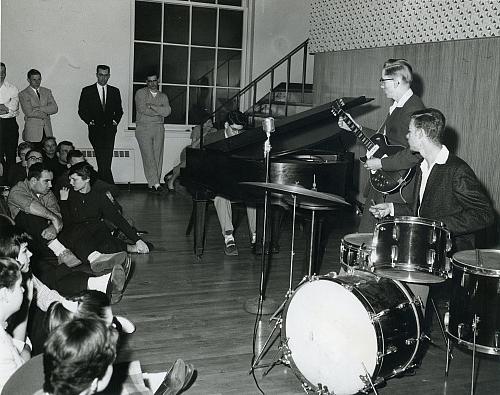 A talent show on opening night of the Smith Union, 1957.