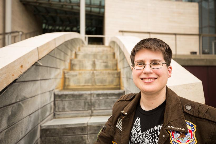 Tobias Gurl'12 started advocating for transgender student housing rights at 贝洛伊特. Now, he's moved up to healthcare issues at the statew...