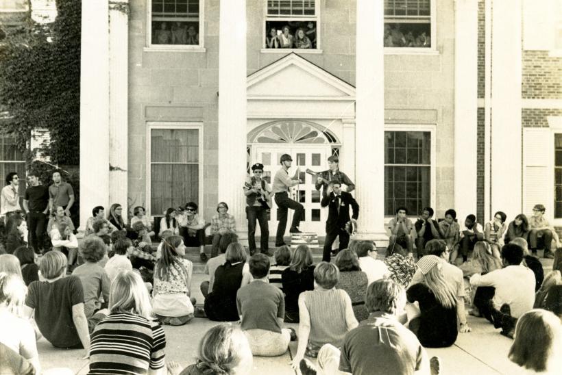 The Damnation Army Band's impromptu performance in the fall of 1968.